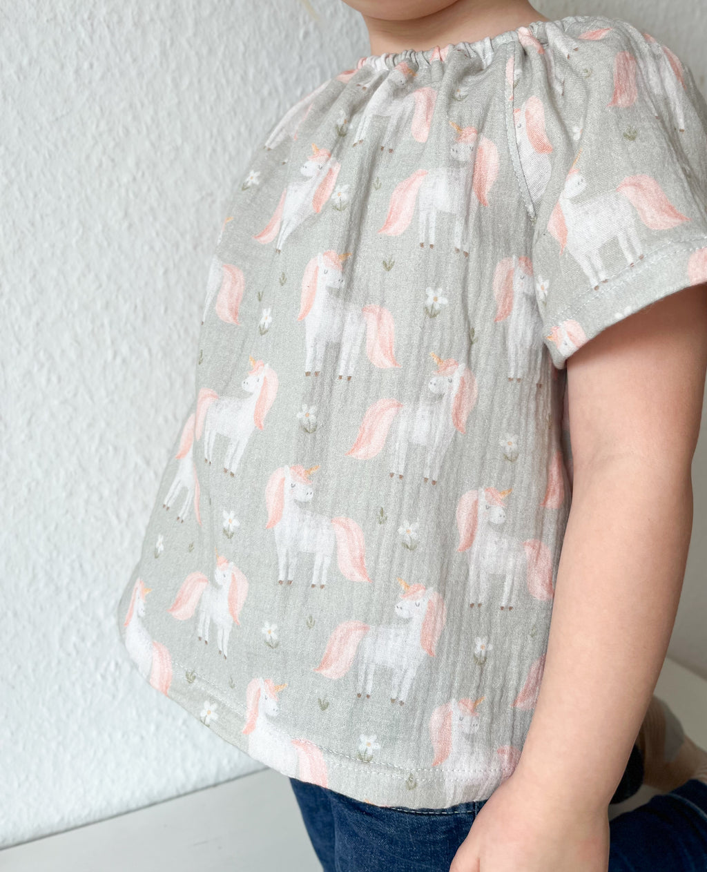 Musselin T-Shirt zum Binden