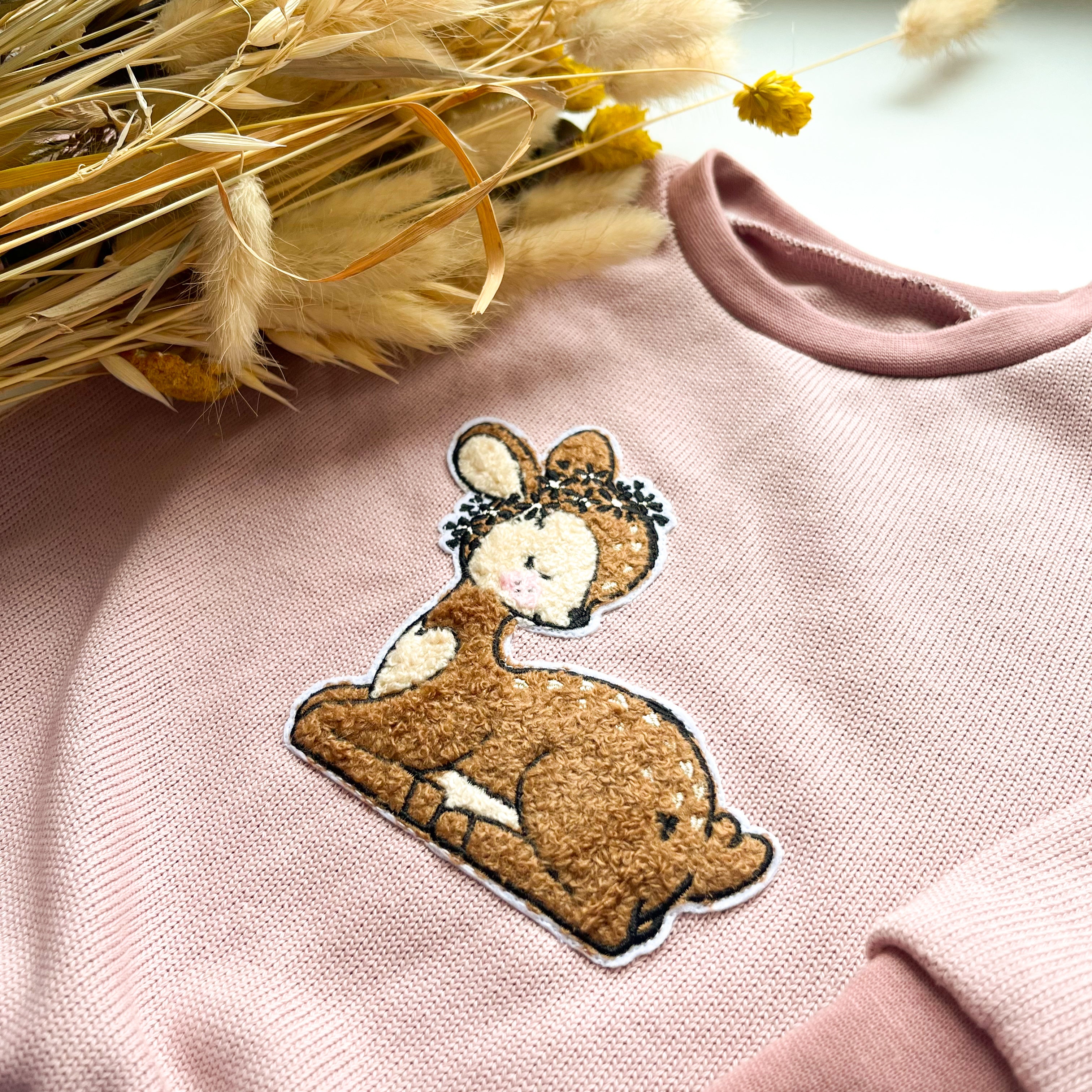 Lässiger Strickpullover mit Patch