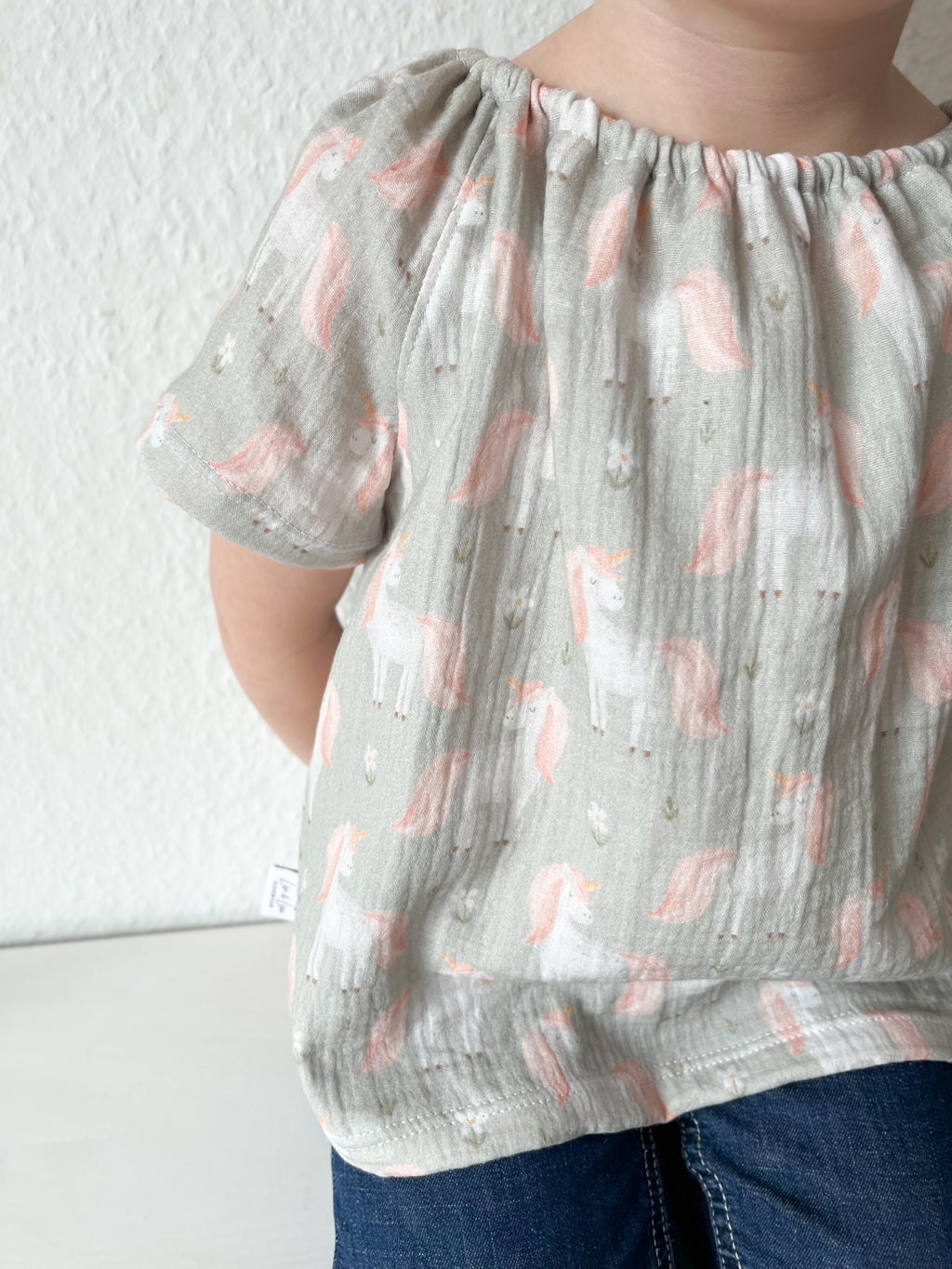 Musselin T-Shirt zum Binden