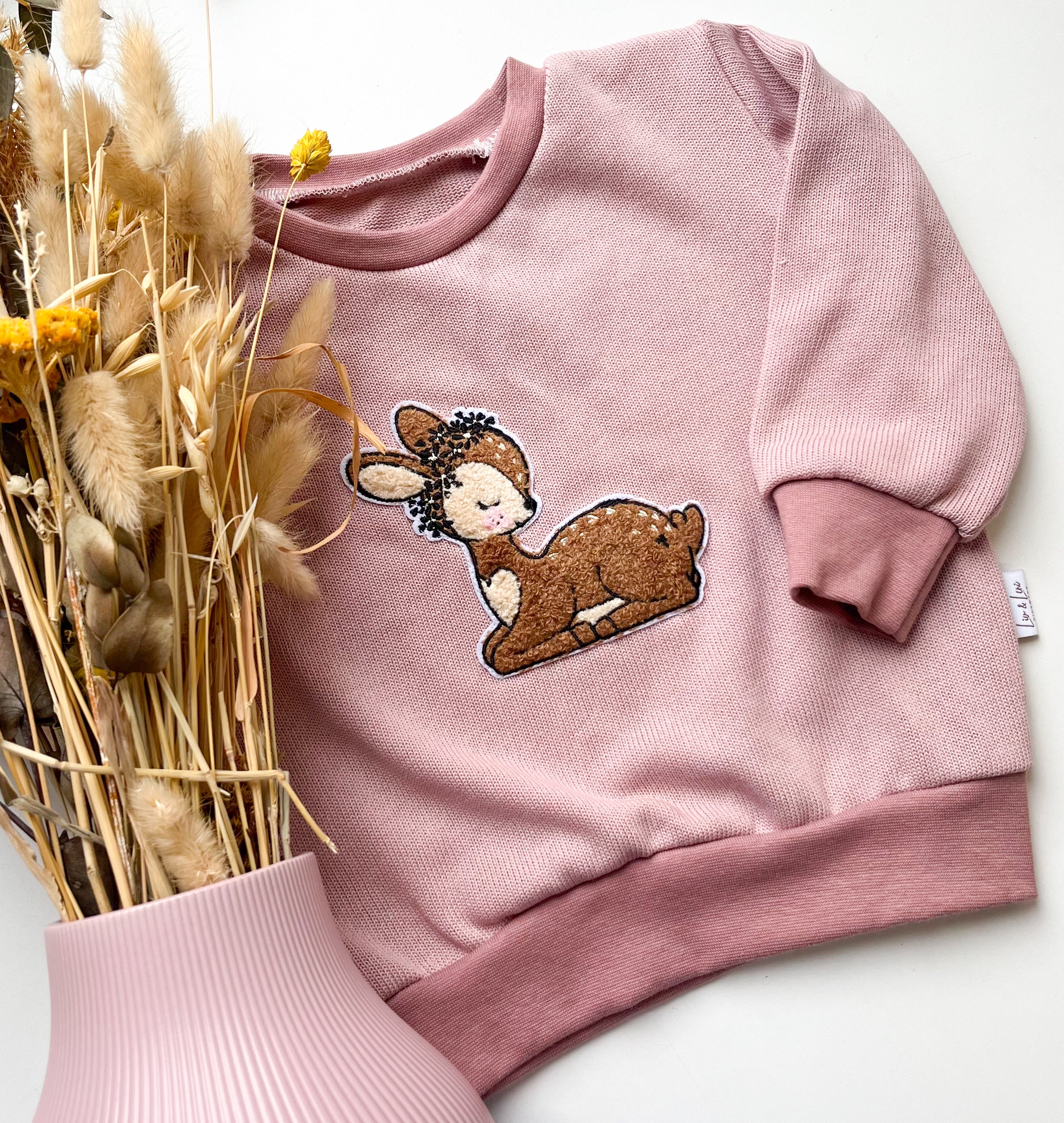 Lässiger Strickpullover mit Patch