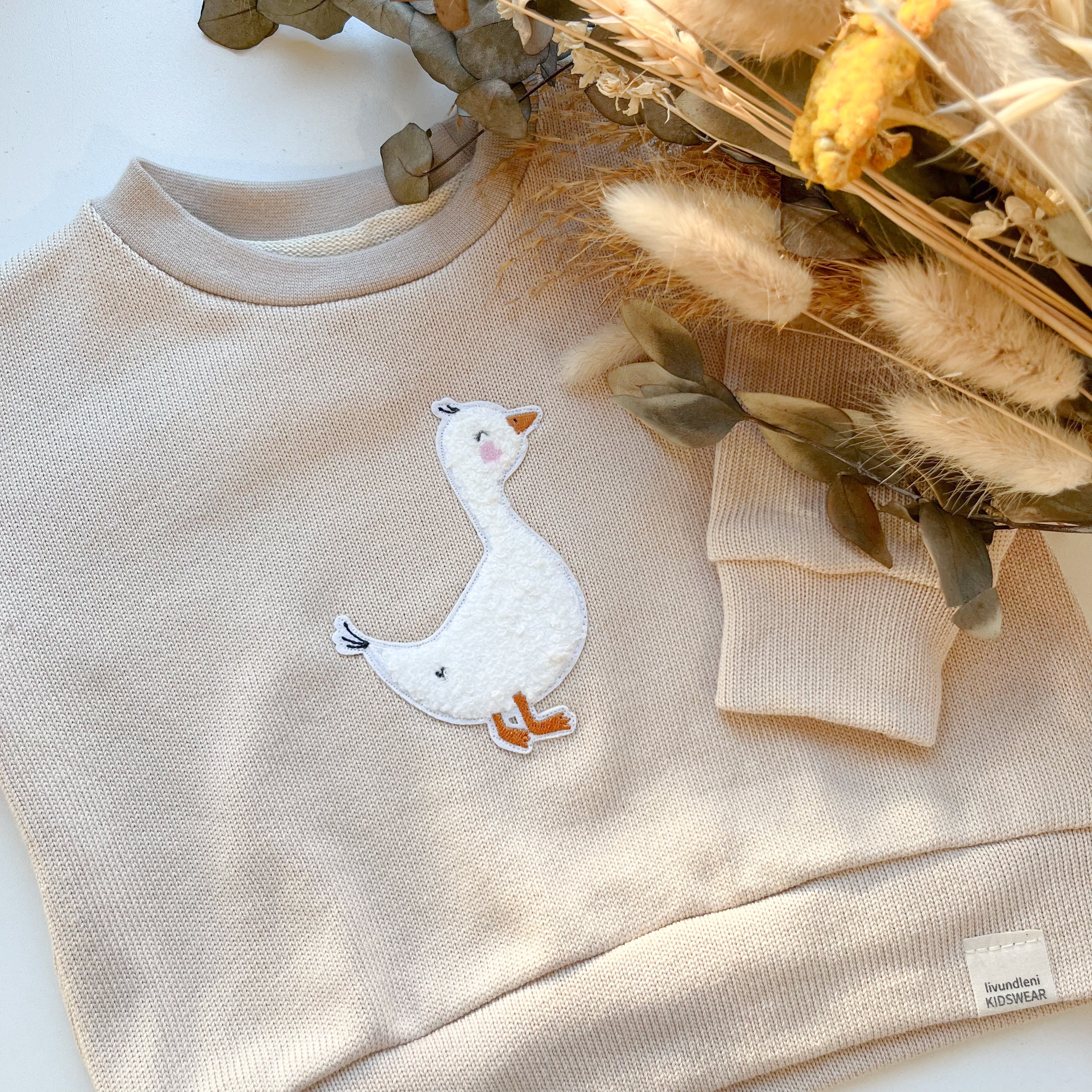 Lässiger Strickpullover mit Patch